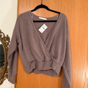 Lush Heathered Knit Top